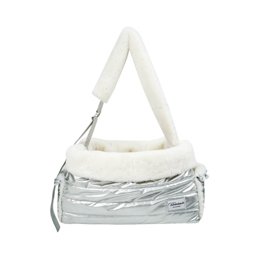 Wowbabepets Silver Fur Bag