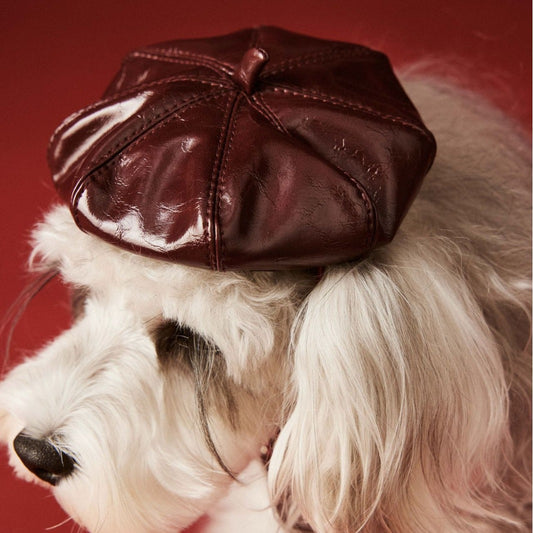 TawneyBear Faux Leather Hat